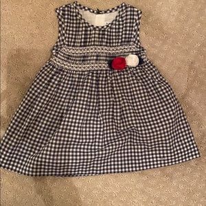 Mayoral Navy gingham dress